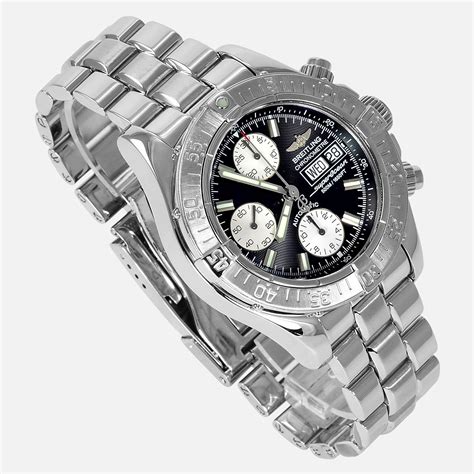 breitling watches black steel|certified pre owned breitling watches.